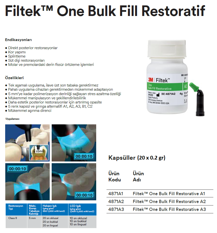 Filtek One Bulk Fill